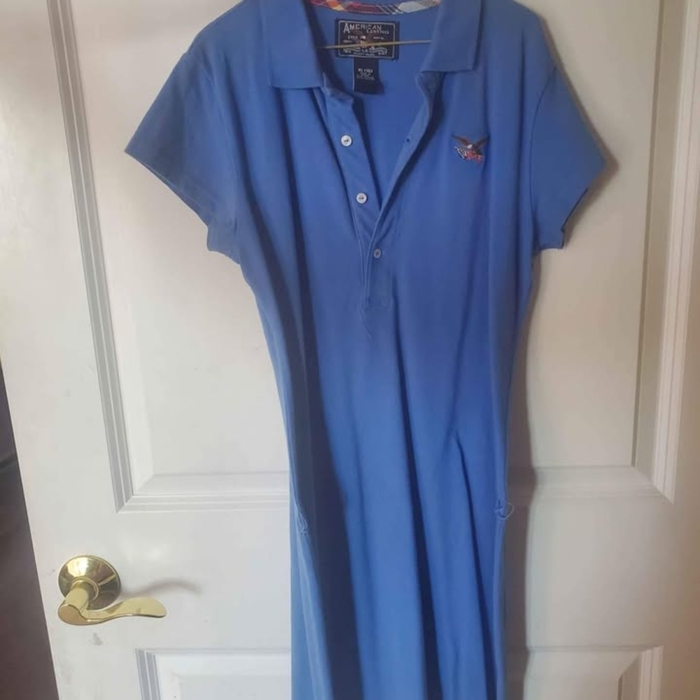 Blue Polo Dress